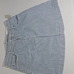 Striped jean skirt